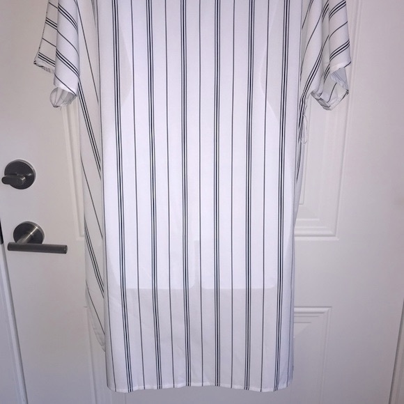 🔴 4/$15 CUPSHE Striped Button Front Kimono SS Cover Up size S NWT * no belt - Picture 9 of 13